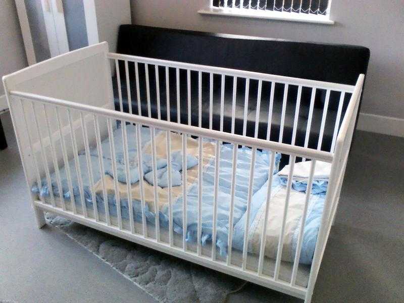 Babbys cot 10 months old as new condition.
