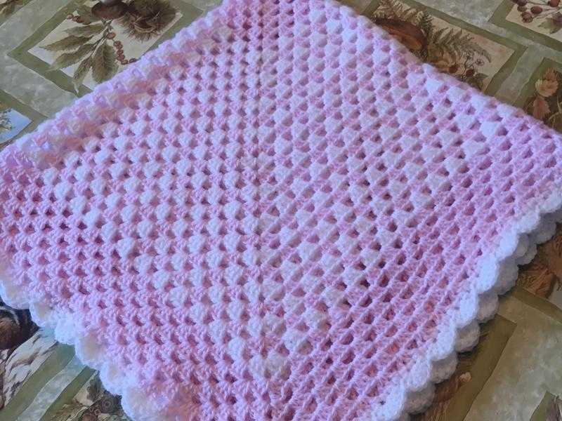 Baby Blanket Crochet Pink