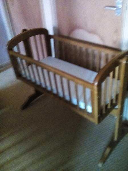 Baby crib with two new mattresses
