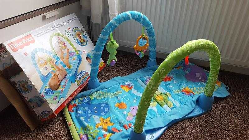 baby gym - washable Fisher Price Ocean Wonders Kick amp Crawl Gym