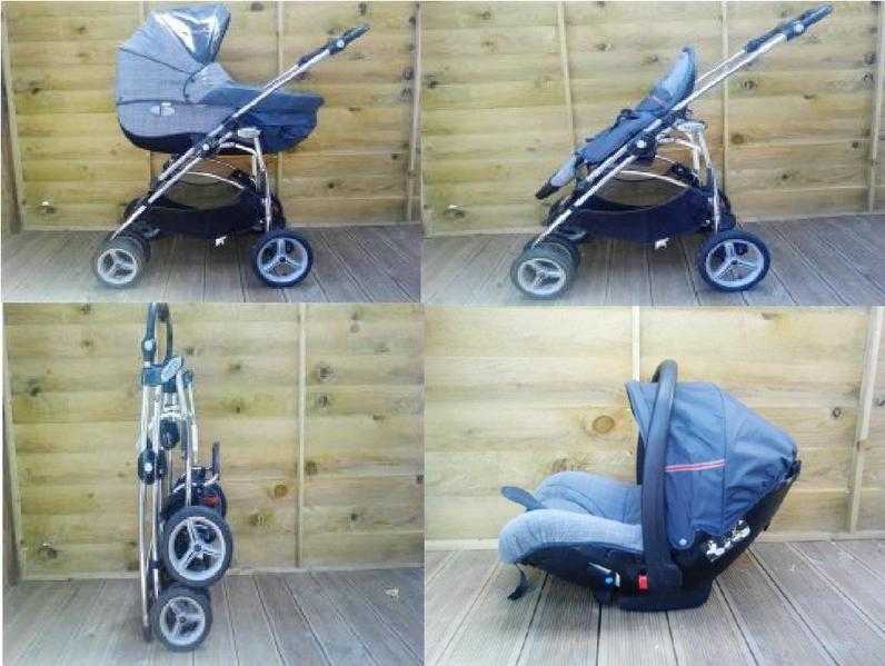 baby travel system with unique car cot