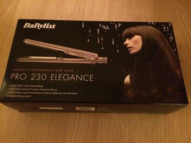 Babyliss 230 Elegance Hair Straightner  Styler