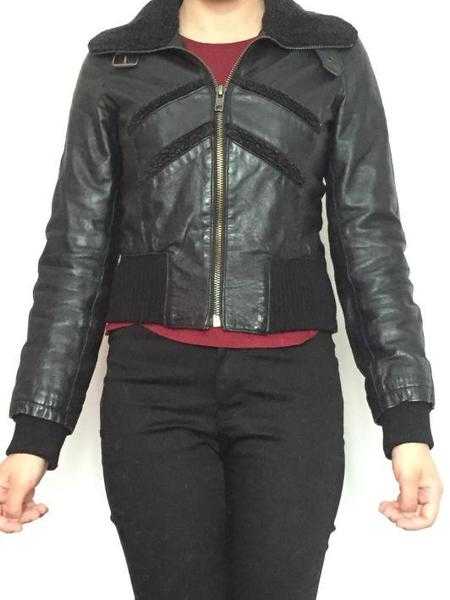 back designer Tom Wolfe leather jacket