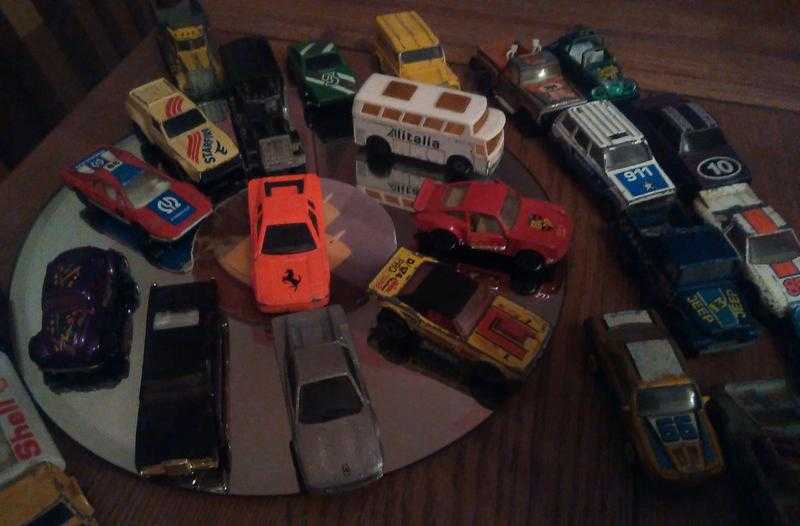 Bag of old matchbox cars corgi cars played with condition 1970S 80S and 90s