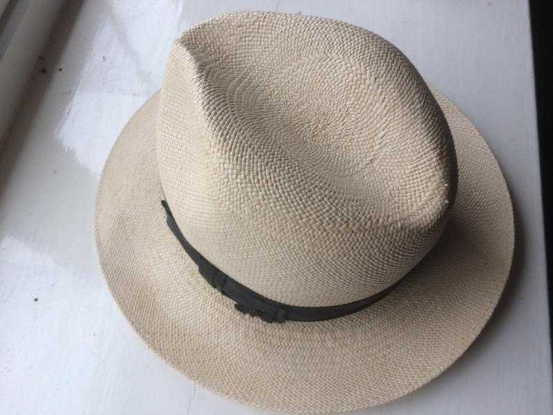 BAILEY MEN039S BEIGE FEDORA STRAW HAT TRILBY SIZE 7