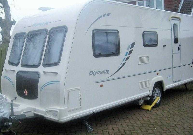 BAILEY OLYMPUS 525 2010 Touring Caravan WITH MOVER Only One previous owner