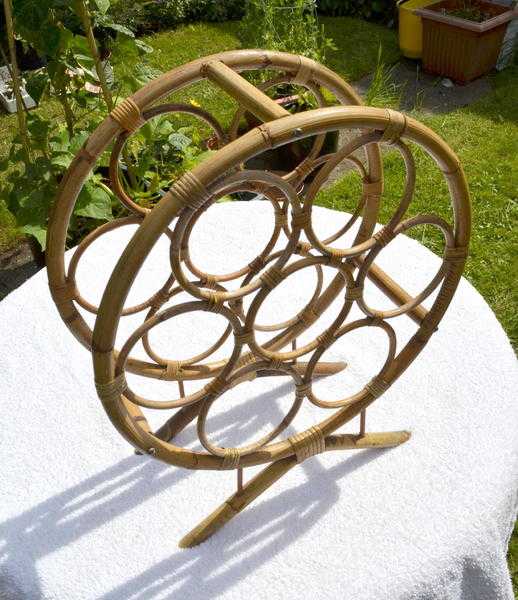 Bamboo decorative Wine Rack for 7 Bottles