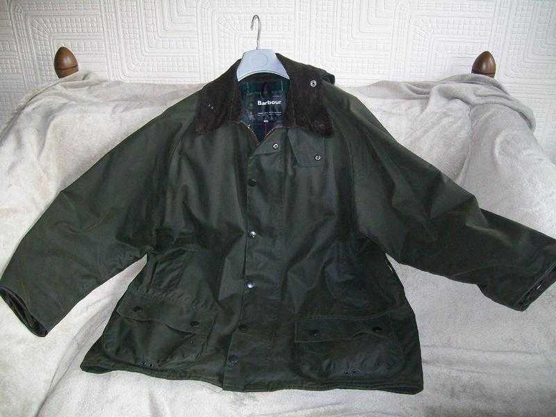 BARBOUR GREEN WAXED JACKET MENS 44quot CHEST