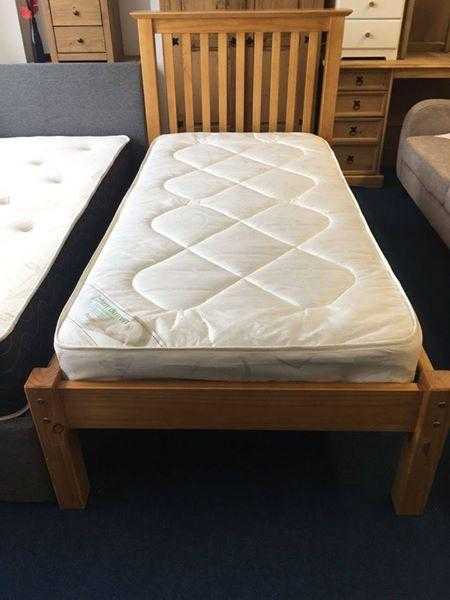 Barcelona wooden Single Bed With Julian Bowen Hand Crafted Premier Mattress Julian Bowen