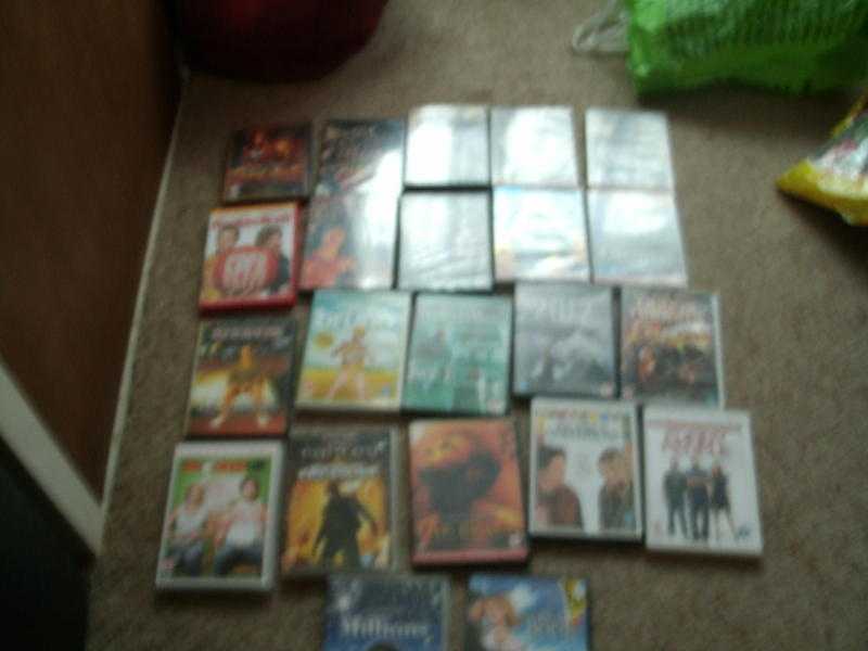BARGAIN  22 ASSORTED  DVDS  COLLECT  ONLY