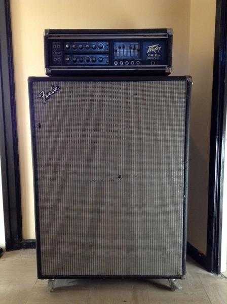 Bass Amp Peavey Bass Mk III Head with Fender Bassman Cab