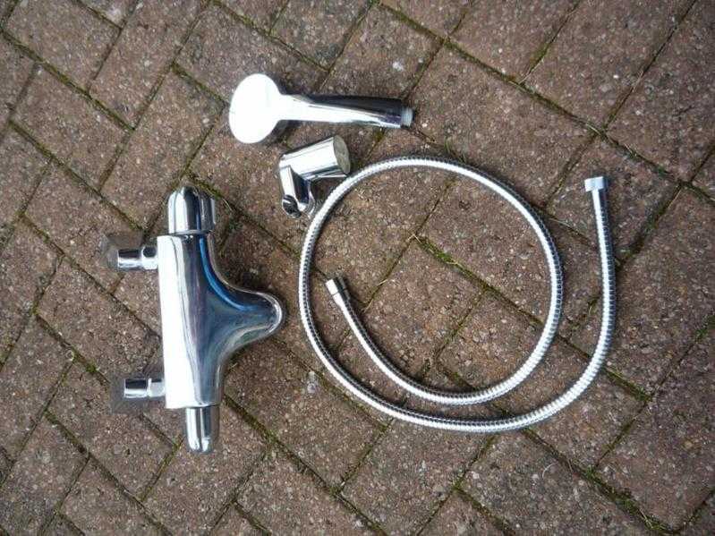Bath Mixer Tap - Grohe Thermostatic type with Shower Hose - Chrome - Very Good Condition