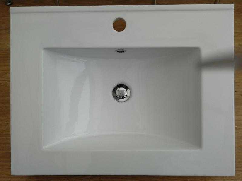 Bathroom sink. Victoria plumb