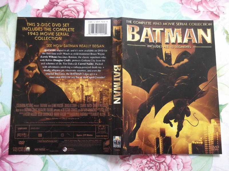 Batman amp Robin 1943 movie serial collection - Region 1 DVD boxed set