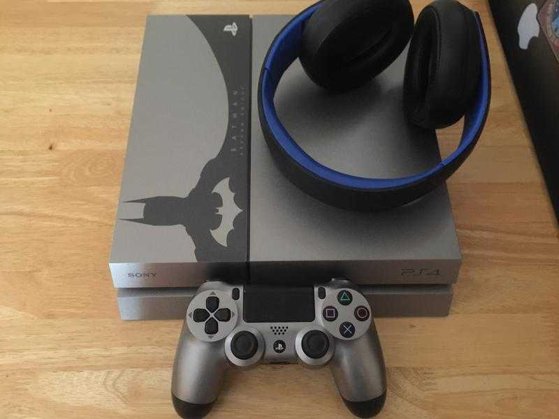 Batman PS4 and Official Sony Wireless Headset