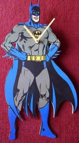 Batman wall clock in 1970s style