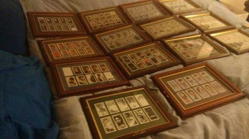 Beatles framed cigarette cards