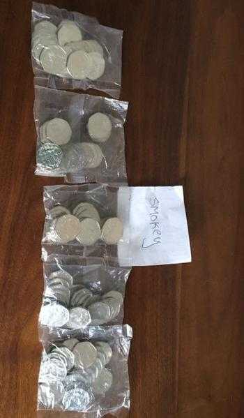 Beatrix potter coins in heat sealed bank bags unopened