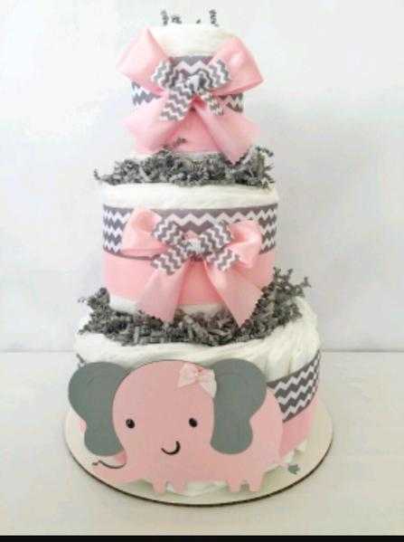 Beautiful 3 tier nappy cakes