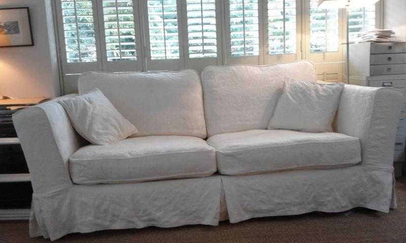 Beautiful cream coloured sofa with washable cotton covers