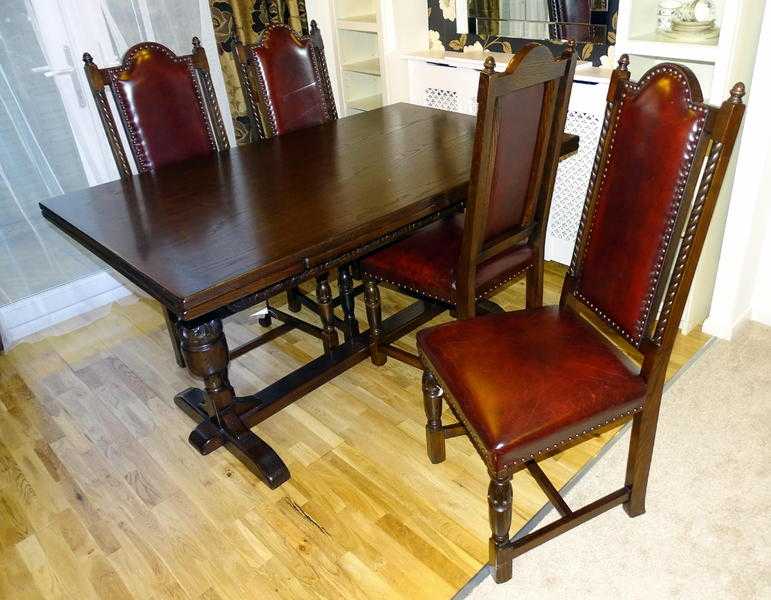 Beautiful dark oak dining room furniture