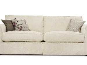 Beautiful detailed two toned cream sofa