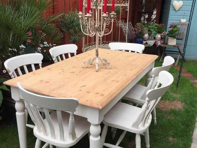 Beautiful farmhouse table and chair sets  dressers