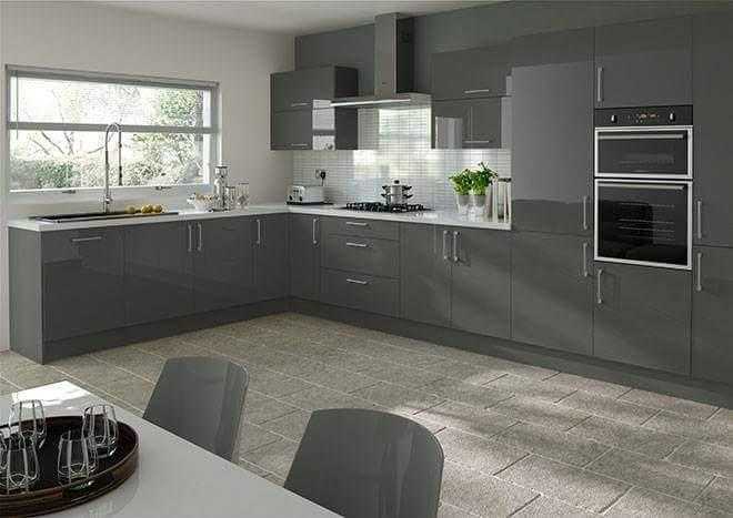 Beautiful Grey Gloss Kitchen For Sale Only 1195