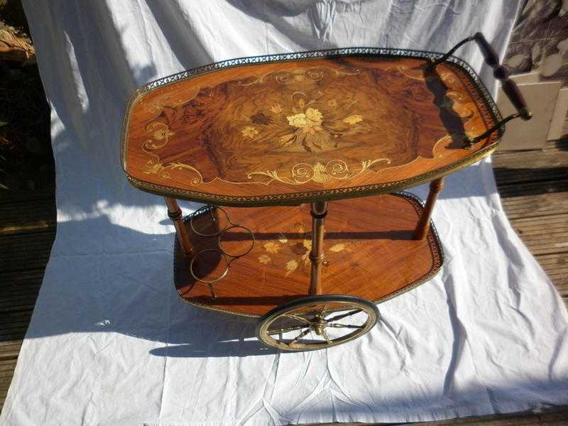 BEAUTIFUL INLAID TROLLEY