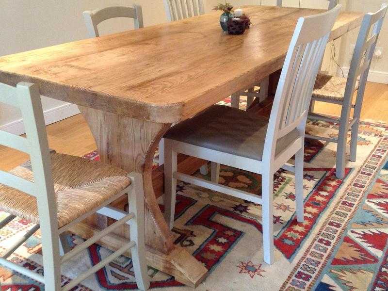 Beautiful shabby chic style old pine table