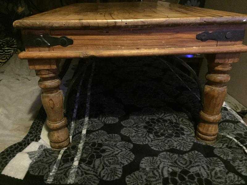 Beautiful solid wood long coffee table