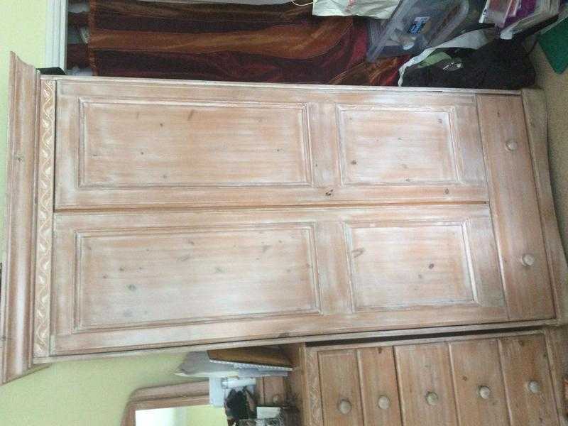 beautiful solid wood pine wardrobe (M amp S)