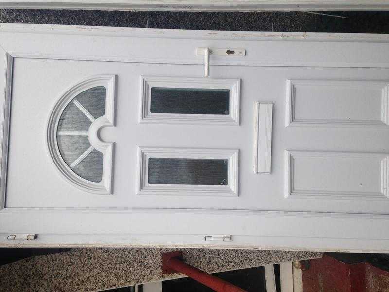 Beautiful white double glazed door