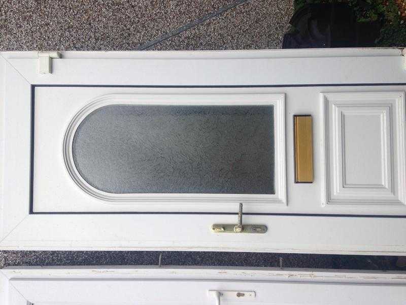 Beautiful white double glazed door