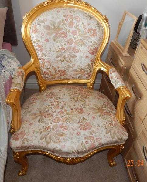 Beautifully upholstered chair