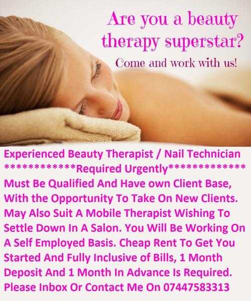 Beauty Therapist Nail Technician Wanted