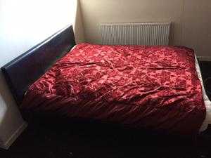 Bed for sale first to see will buy good matress pine headboard twin bases