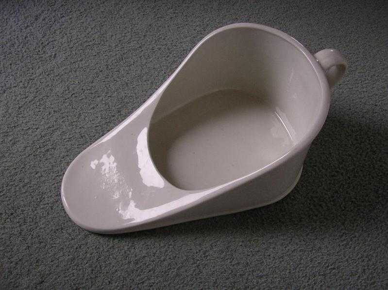 Bed Pan, Slipper Pan VGC White