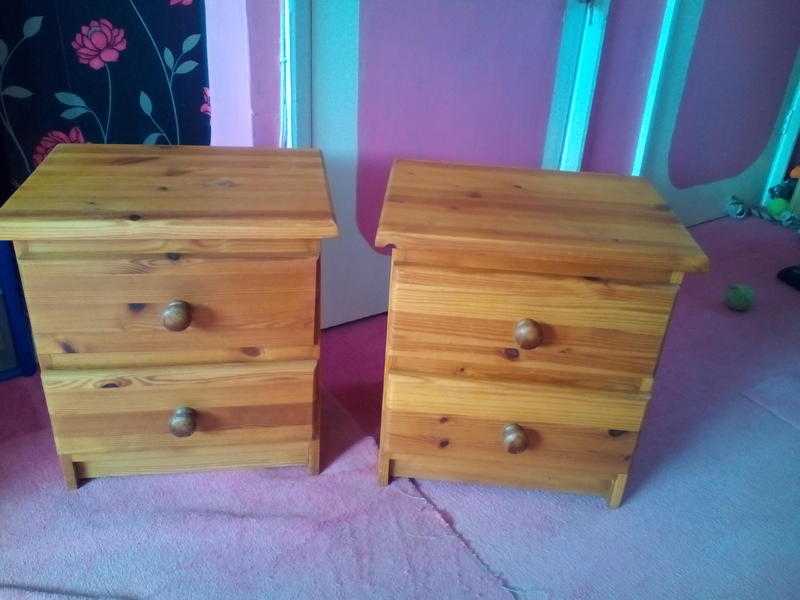 Bed side cabinets