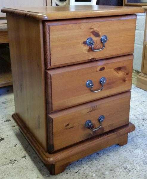 Bedside Table Solid Pine