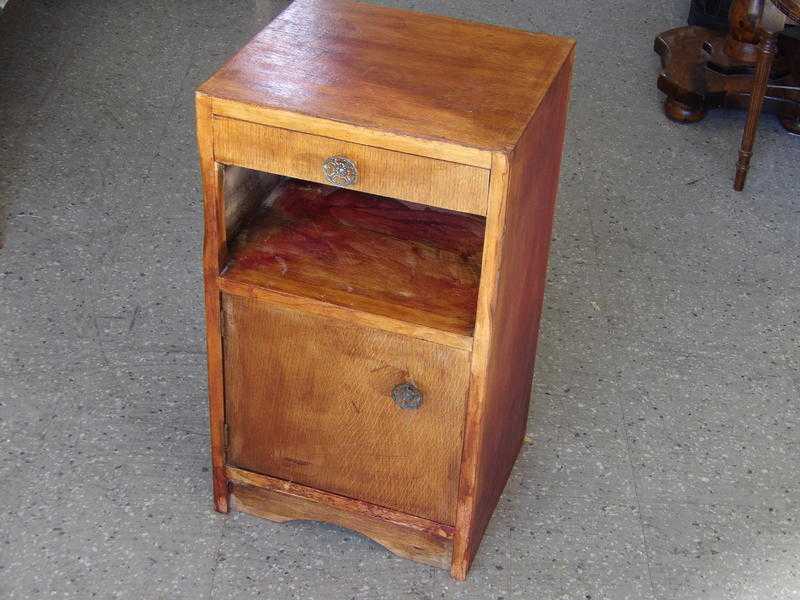 Bedside Table With Cupboard amp Small Drawer - Perfect For Painting