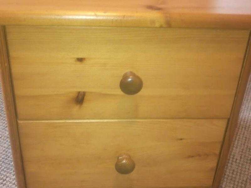 Bedside unit with two drawers