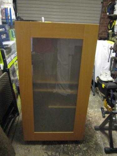 beech effect storage cupboard