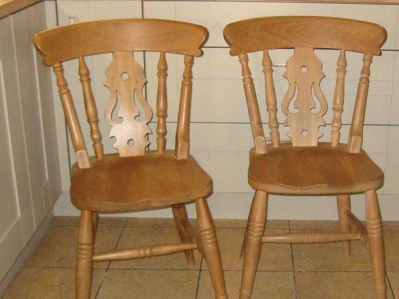 Beech Fiddleback Chairs