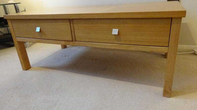 BEECHWOOD 2 DRAWER COFFEE TABLE