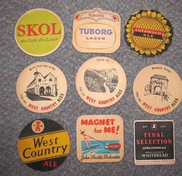 Beer Mats and Bottle Labels