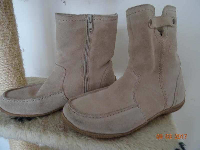 Beige Ankle Boots