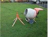 Belle cement mixer with stand