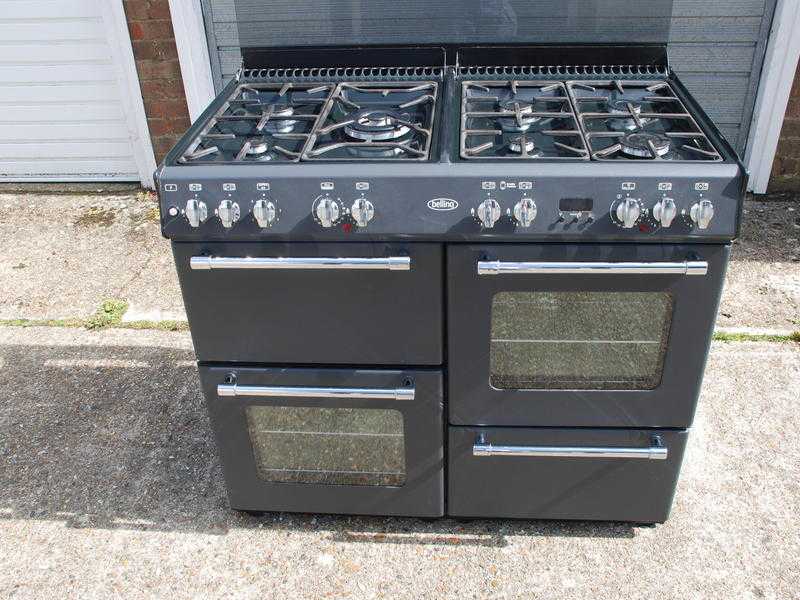 BELLING RANGE COOKER DUAL FUEL GAS HOB ELECTRIC OVENS