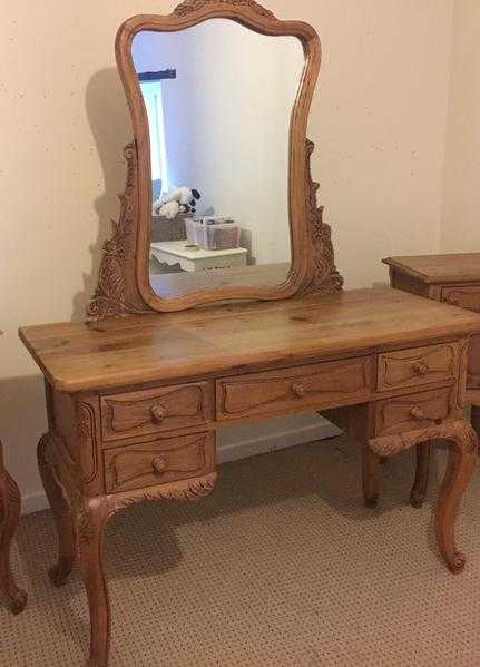 Bespoke solid wooden dressing console table